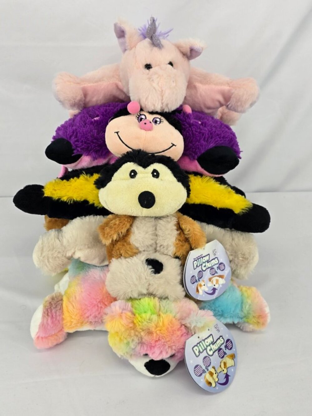 Pillow Pets Pollow Chums Plush Lot Kids Stuffed Animals Bundle